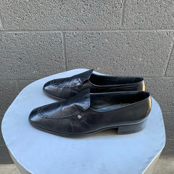 Bally Carlisle Loafers Swiss Leather Black Men’s 9 - Picture 3 of 8